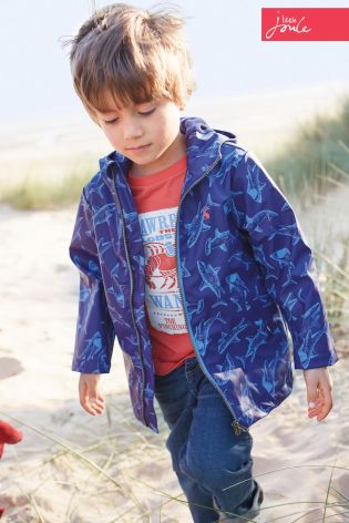 Navy Little Joule Shark Waterproof Jacket